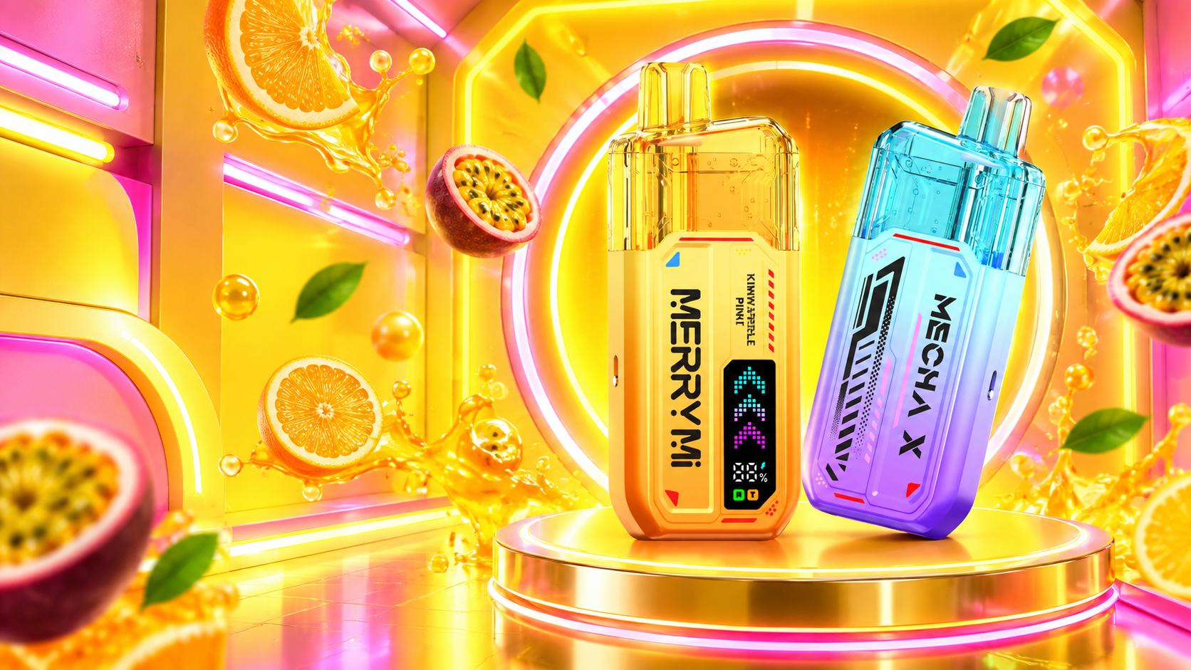MerryMi Mecha X 36K engangs vape med nikotin